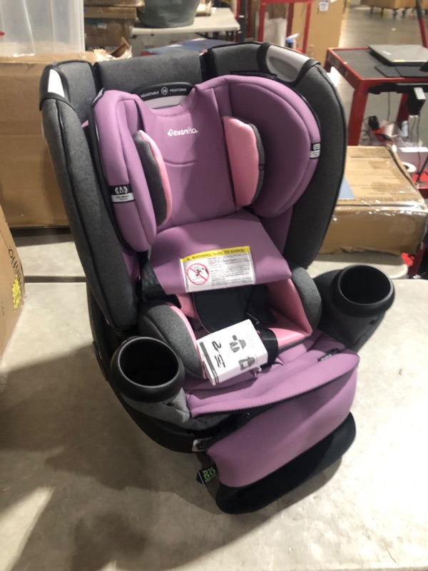 Photo 2 of ***USED - DIRTY - LIKELY MISSING PARTS - SEE PICTURES***
Evenflo Gold Revolve360 Extend All-in-One Rotational Car Seat with SensorSafe (Opal Pink) Gold Revolve Extend Sensorsafe Opal Pink