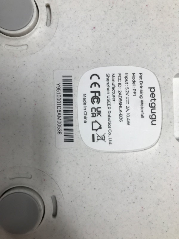 Photo 4 of ***HEAVILY USED - MISSING NUMEROUS PARTS - INCLUDING POWER CORD - UNABLE TO TEST***
2L Cat Water Fountain Smart App Control,8 Layers Filtration Automatic Water Dispenser for Cats Dogs pet Water Fountain Wireless Pump 2.4G WiFi PF1