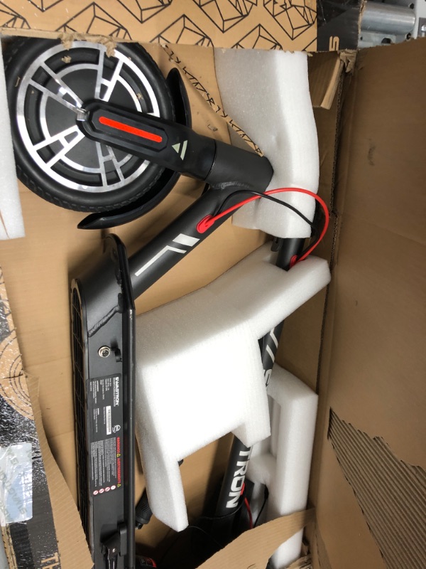 Photo 1 of **READ NOTES, MISSING PART**
Swagtron SG-5 Swagger 5 Boost Commuter Electric Scooter with Upgraded 300W Motor Black
