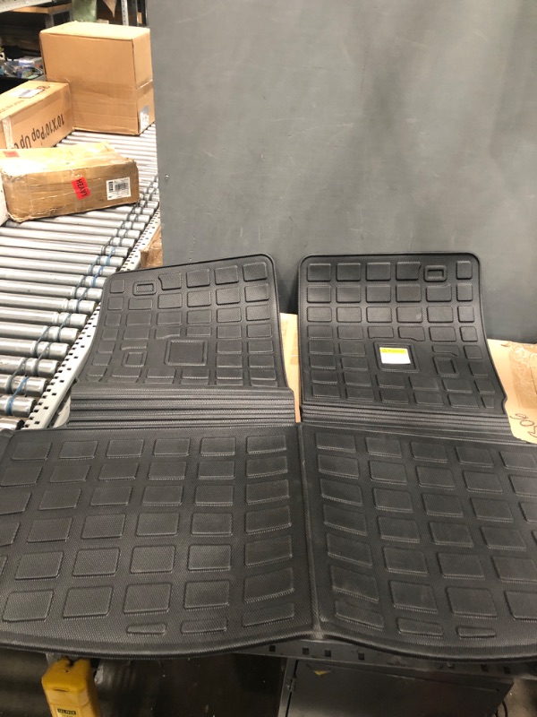 Photo 1 of Xipoo Cargo Liner Compatible with 2020-2023 Ford Explorer Rear Trunk Mat with Backrest Mat Back Seat Cover Replacement for 2020-2023 Ford Explorer Accessories (Rear Trunk Mat with Backrest Mat)