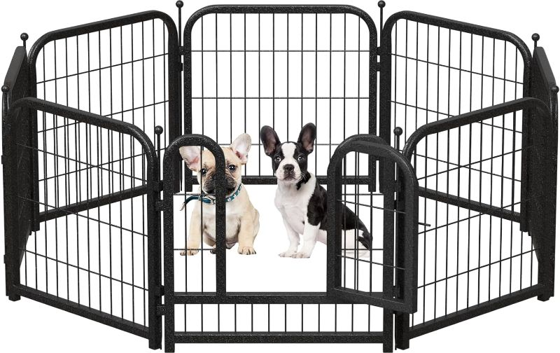 Photo 1 of 
Petorldog Metal Dog Playpen, 24 Inch Height 8 Panels, Ideal Dog Fence for Large/Medium/Small Dogs Indoor & Outdoor Bliss, Perfect Dog Pen for Camping,...
Pattern Name:08 Panels
Style:24"High