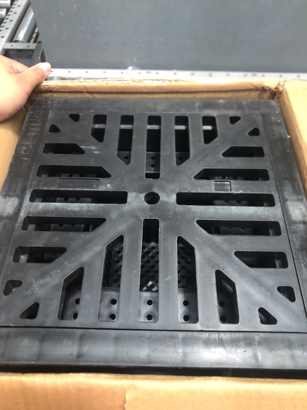 Photo 2 of 12"×12" Catch Basin Drainage Kit with Strainer Fit with 4 Different Size Pipes, Catch Basin for Drainage Adapter