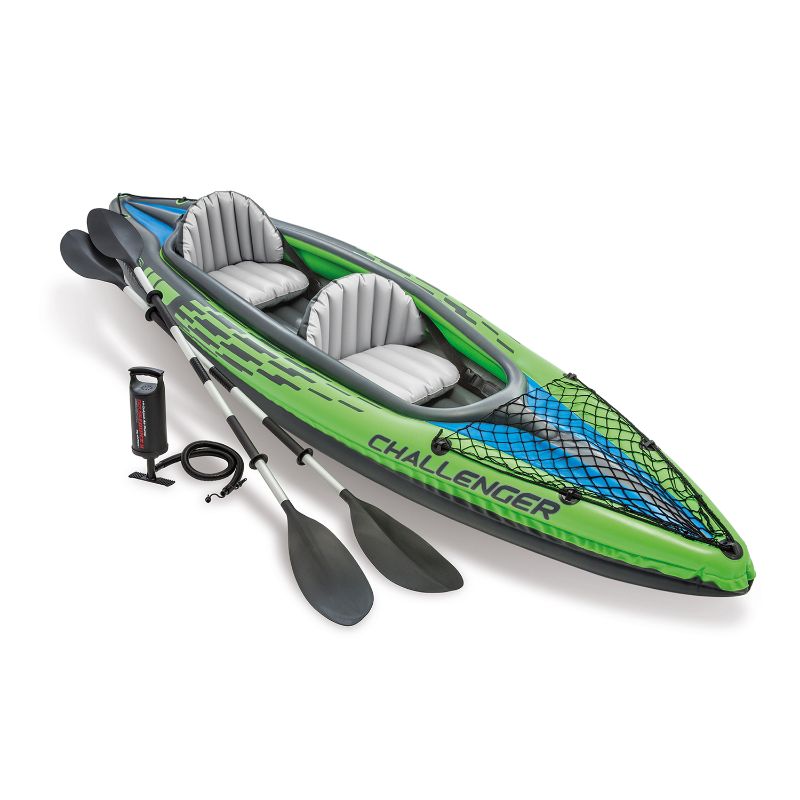 Photo 1 of ***NON-REFUNDABLE NO RETURNS SOLD AS IS**PARTS ONLY*** Challenger K2 2-Person Inflatable Kayak and Accessory Kit Oars & Pump
