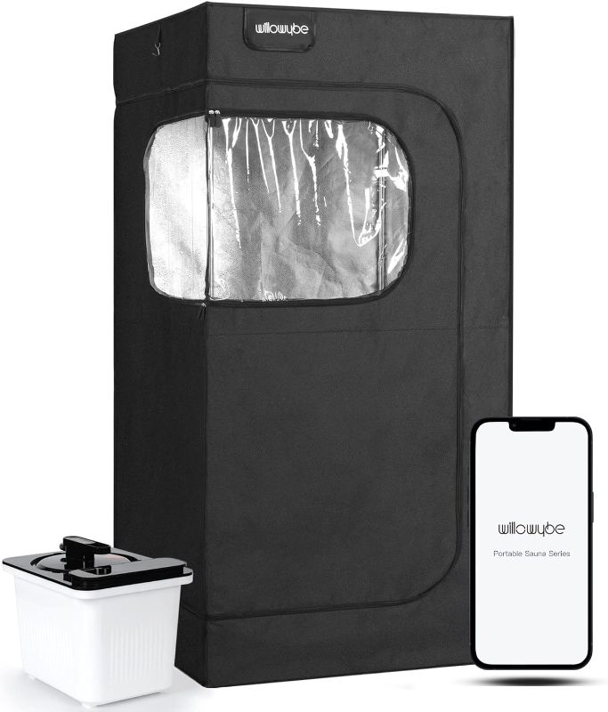 Photo 1 of 
Sauna Hou8se Only***WILLOWYBE Portable Steam Sauna with Bluetooth Control, 4L KingPower Steamer, Body Tent, Foldable Chair | Personal Home Spa
Color:Black
