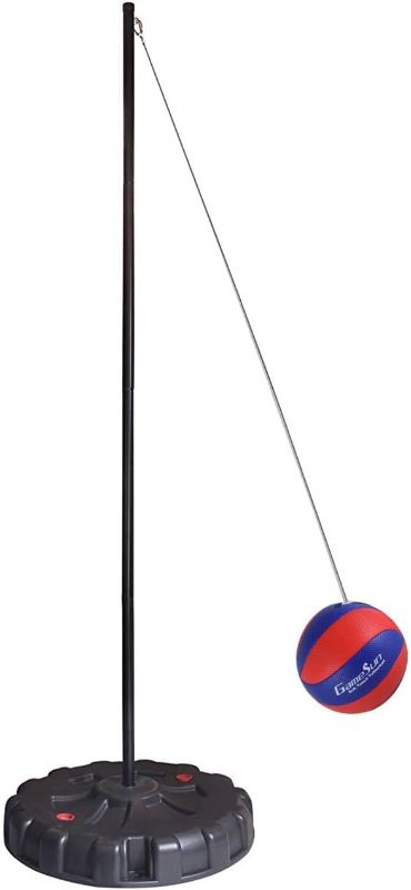 Photo 1 of 
GAMESUN Tetherball and Rope,Full-Size Soft Touch, Portable Tetherballs with Soft Rope - Great Outdoor Game for Kids
Color:Black Tetherball set