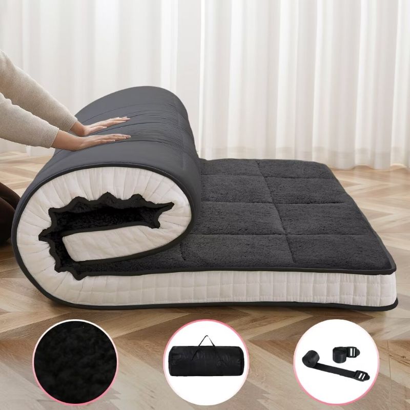 Photo 1 of cTwin Futon Mattress Japanese Floor Sleeping Pad Washable Cover Carry Bag