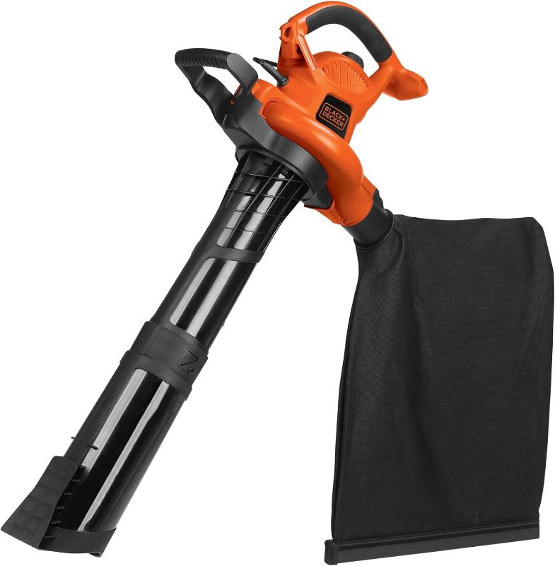 Photo 1 of 
BLACK+DECKER 3-in-1 Electric Leaf Blower, Leaf Vacuum/Mulcher, Corded, 12-Amp (BV6600)
Style:3-in-1 Leaf Blower