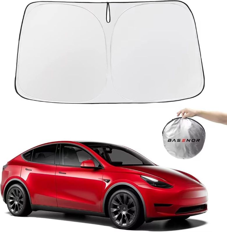 Photo 1 of [STOCK PHOTO FOR REFERENCE]
BASENOR Newest for 2016-2024 Tesla Model Y Model 3 Rooftop Sunshade Folding Sun Shade Full Cover