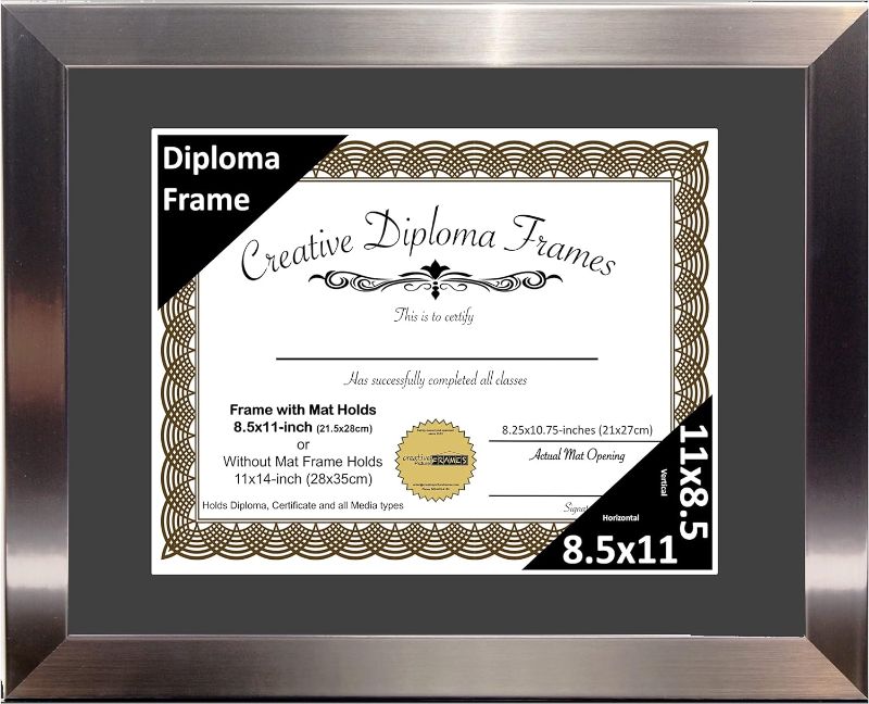 Photo 1 of 
Creative Picture Frames 13” x 17” Diploma Frame  Hold 8.5 by 11-inch Graduation Documents and Wall Hanger
Item Package Quantity:1