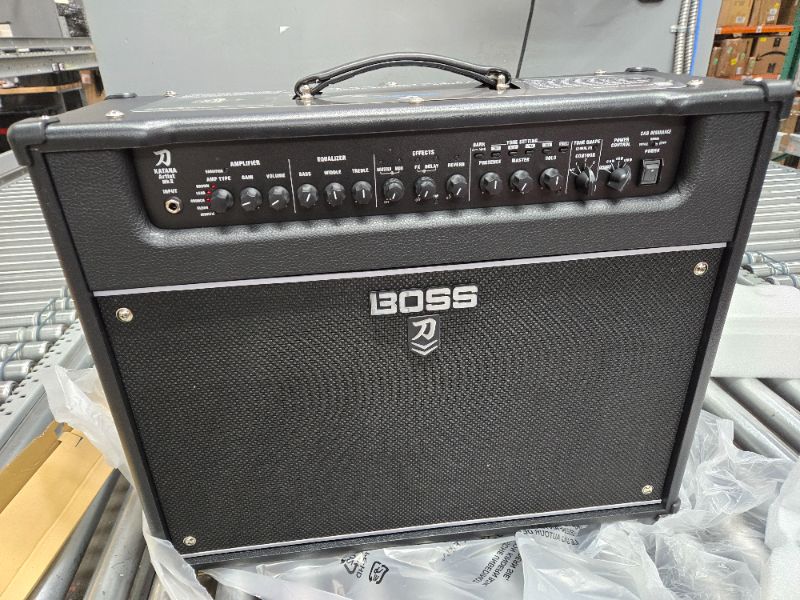 Photo 2 of (NON-REFUNDABLE) Boss Katana-100 MkII 1x12 inch 100-watt Combo Amp & Hosa CSS-110 1/4" TRS to 1/4" TRS Balanced Interconnect Cable, 10 Feet 100 Watt Amplifier + Interconnect Cable, 10 Feet