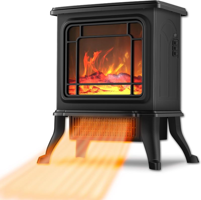 Photo 1 of [NONREFUNDABLE, FOR PARTS/ READ NOTES]
DONYER POWER 23" Electric Stove Portable Heater, 1500W,LED Adjustable Flame Intensity Control, Black, Room Heater,Space Heater