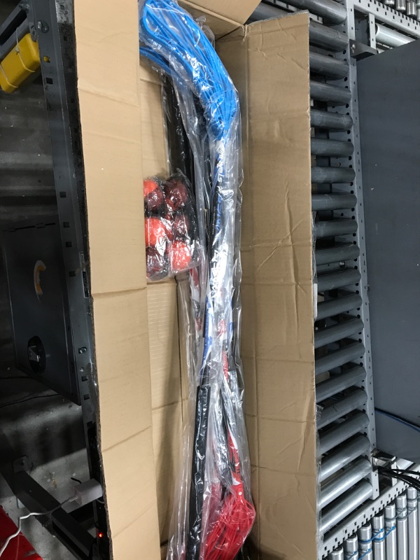 Photo 1 of 12 Pcs 6 Set Elementary Floorball Set 37.4inch Floorball Sticks and Ball Kids Teens Floorball Gear Floorball Ball for Youth Boys School Outdoor Indoor Floor Sports Training, Red and Blue