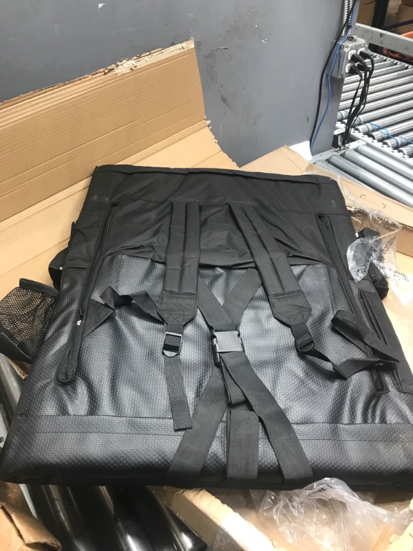 Photo 2 of ***DAMAGED - SLASHED - SEE PICTURES***
Blufree 1PCS Double Heated Stadium Seats for Bleachers with Back Support, with Shoulder Straps and Hook - USB Power Bank NOT Included