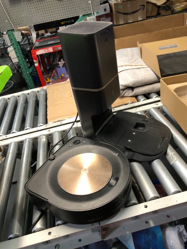 Photo 1 of ***USED - POWERS ON - UNABLE TO TEST FURTHER***
iRobot Roomba s9+ (9550) Robot Vacuum with Automatic Dirt Disposal- Empties itself, Wi-Fi Connected, Smart Mapping, Powerful Suction, Corners & Edges, Ideal for Pet Hair, Black