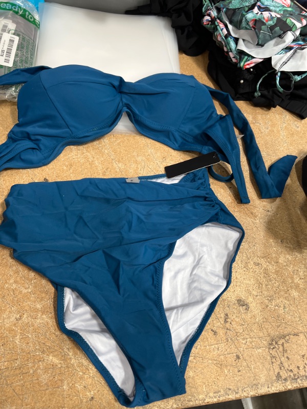 Photo 1 of BLUE 2 SET BATHING SUIT SIZE M 