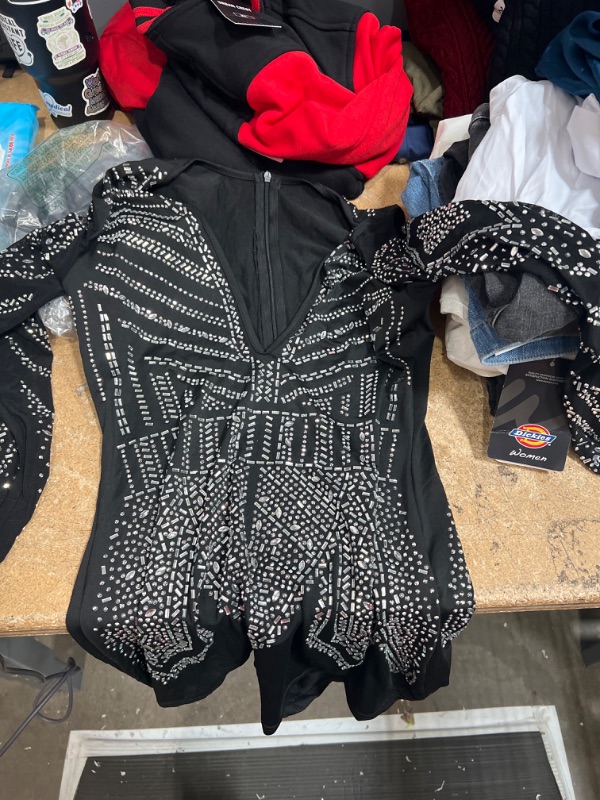 Photo 1 of BLACK SPARKLY BODYSUIT SIZE M