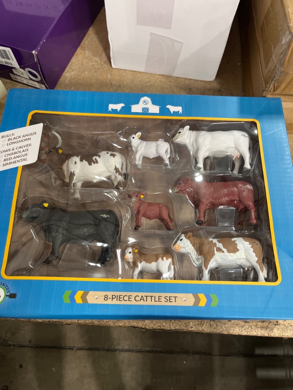 Photo 1 of 8 Piece Cattle Toy Set