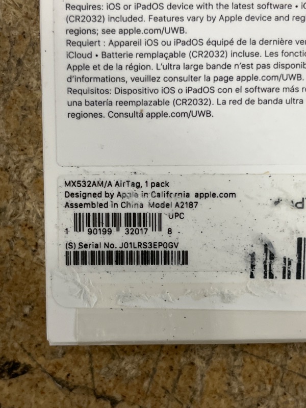 Photo 1 of Apple AirTag