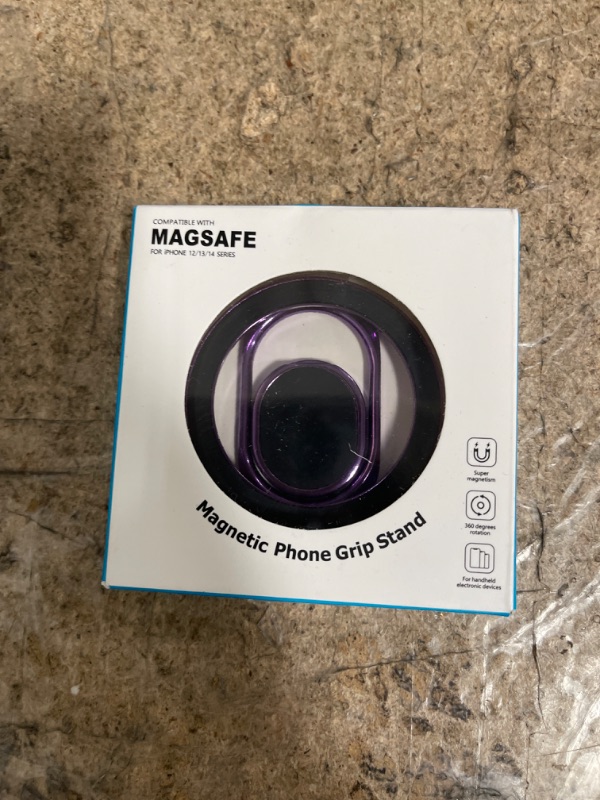 Photo 1 of Magnetic Phone Grip Stand Purple 