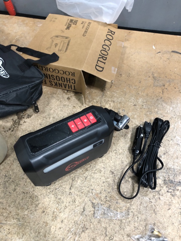 Photo 2 of ROCGORLD R8 Tire Inflator Portable Air Compressor, DC 12V Air Compressor with 3X
