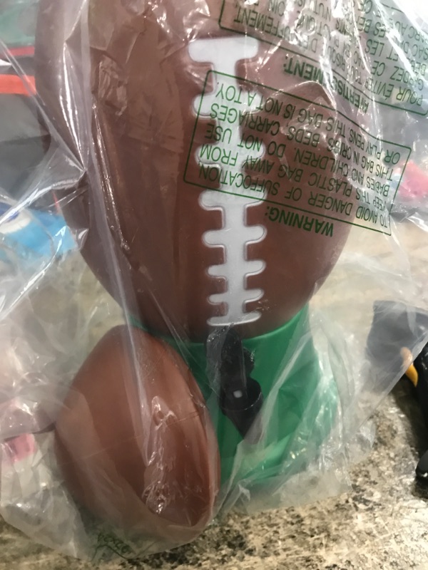 Photo 2 of amscan Football Beverage Plastic Party Dispenser - 15.5"H x 8"W x 8"D | 1.4 Gallons | Brown | 1 Pc.