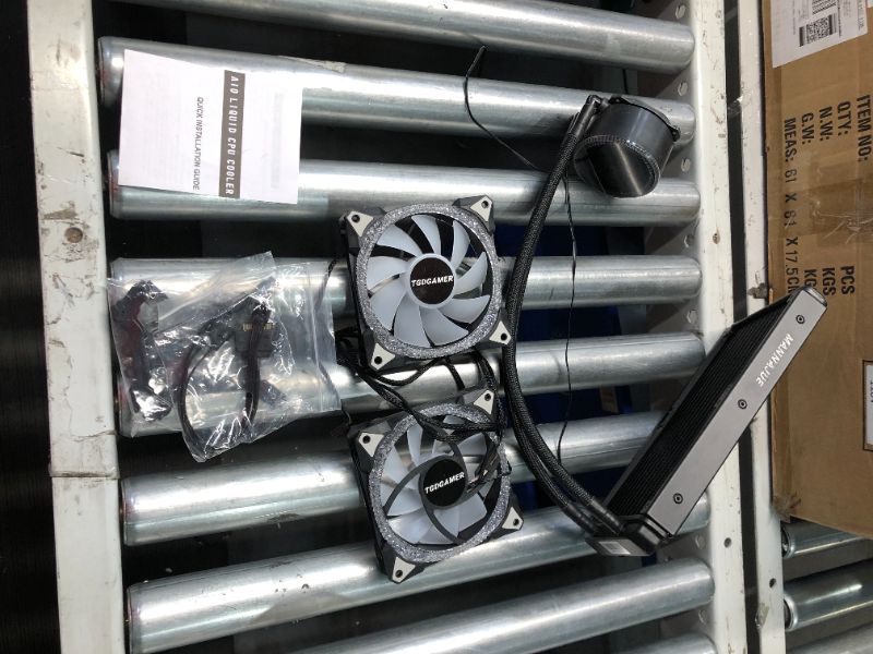 Photo 1 of ***USED - LIKELY MISSING PARTS - UNABLE TO VERIFY FUNCTIONALITY***
i240 CPU Liquid Cooler,Water Cooler with Temperature Display Screen,240mm Radiator ARGB & PWM Case Fans,Intel 115X/1200/1700/1366/2011 / 2066, AMD AM5 / AM4 ?Black