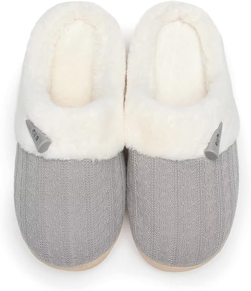 Photo 1 of NINECIFUN GREY SLIPPERS WITH FUR 5-6