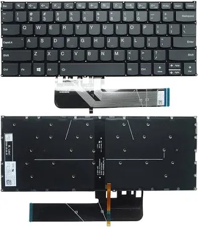 Photo 1 of REPLACEMENT KEYBOARD WITH BACKLIGHT US LAYOUT Laptop Replacement US Layout Backlit Keyboard for Lenovo IBM Yoga 530 530-14 530-14IKB 530