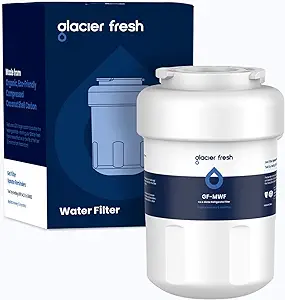 Photo 1 of GLACIER FRESH MWF Water Filters for GE Refrigerators, NSF 42 Replacement for SmartWater MWFP, MWFA, GWF, HDX FMG-1, WFC1201, RWF1060, 197D6321P006, Kenmore 9991, 1 Pack
