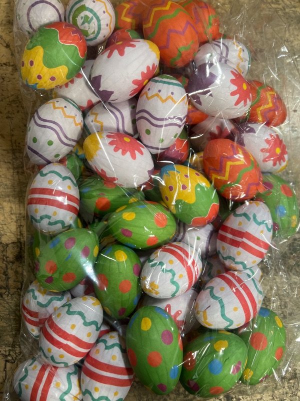 Photo 1 of 400 PCS Easter Mini Eggs Colorful Foam Mini Eggs Artificial Bird Eggs Fake Easter Foam Eggs Decoration for Craft DIY Easter Spring Party Basket Stuffers Home Table Decor, 0.6 x 0.7 Inch