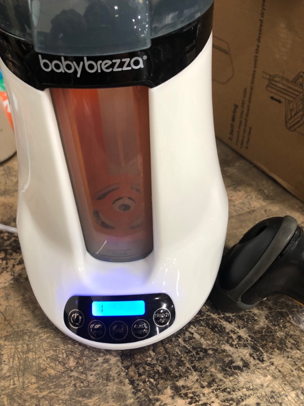 Photo 2 of Baby Brezza Safe & Smart Electric Baby Bottle Warmer, Breastmilk Warmer + Baby Food Warmer + Defroster - Universal Warmer Fits All Feeding Bottles: Glass + Plastic – Wireless Bluetooth Control Safe + Smart (New)