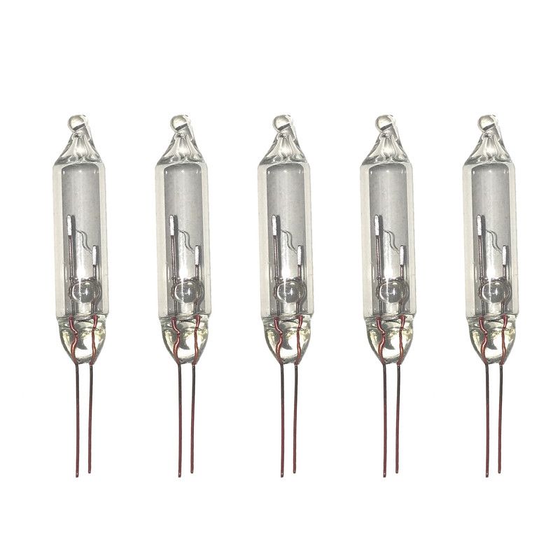 Photo 1 of 2.5 Volt Mini Christmas Replacement Bulbs for Christmas Trees and Incandescent String Lights, Pinched Base, 50 Count