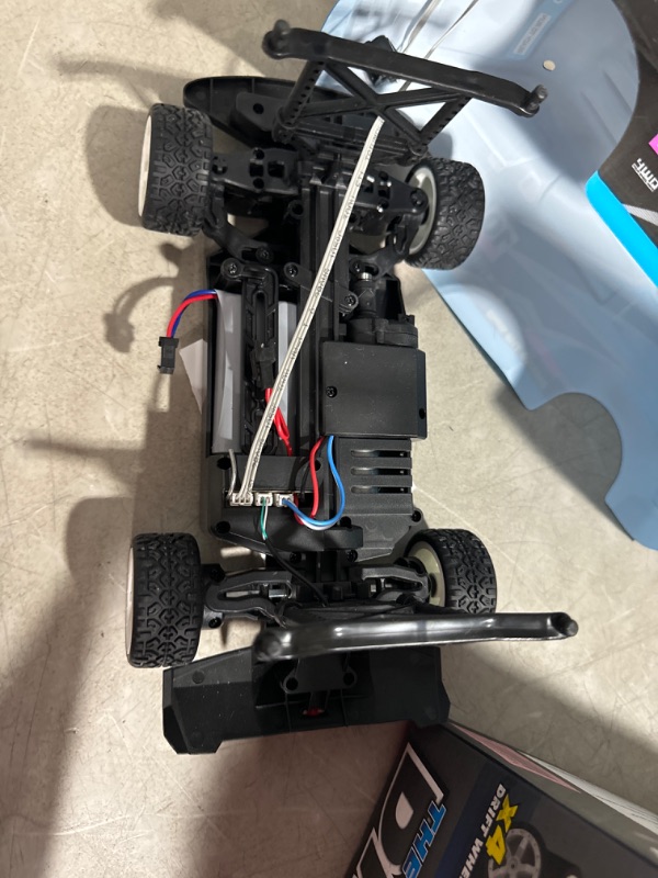 Photo 3 of **USED READ NOTES**LOOZIX Drift RC Car, 1: 14 Scale 4WD 4X4 2.4Ghz Remote Control Truck Van, Ready to Run, RC On-Road Racing Car with LED Light for Boys Age 8-12 Years Old Black 1899-12-31