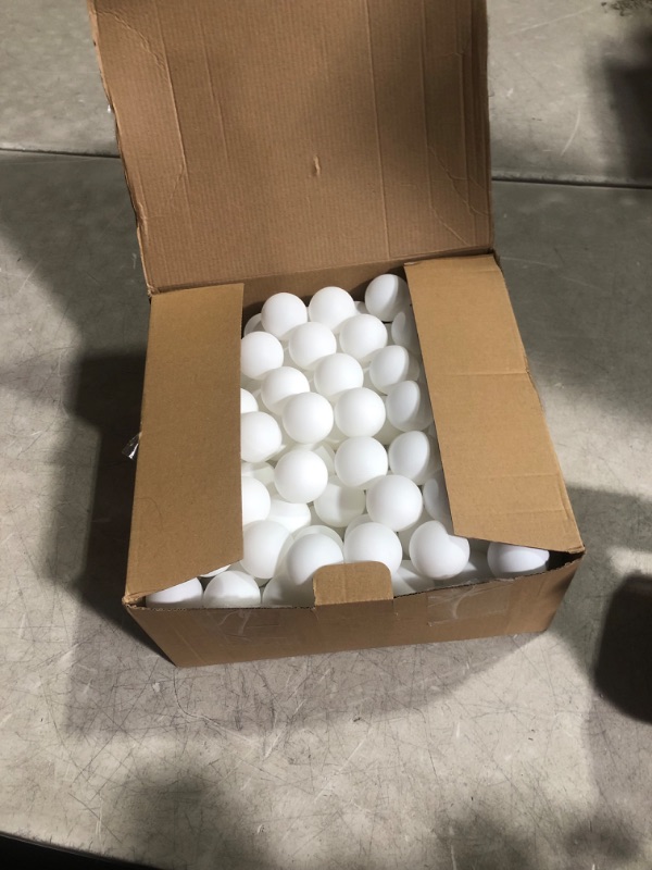 Photo 2 of 200 Pieces Table Tennis Balls Washable Game Balls Table Tennis Mini Round Balls Funny Balls Carnival Pool Games Small Plastic Balls Party Christmas Game Balls White