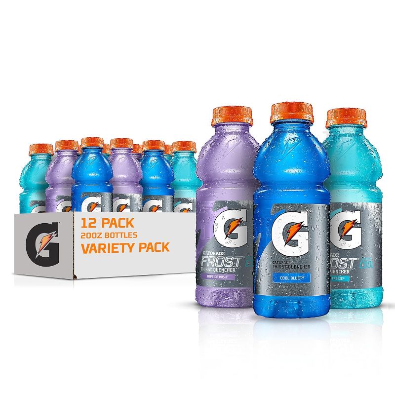 Photo 1 of **BEST BY 12/15/2023****Gatorade Original Thirst Quencher 3-Flavor Frost Variety Pack, 20 Fl Ounce - Pack of 12
