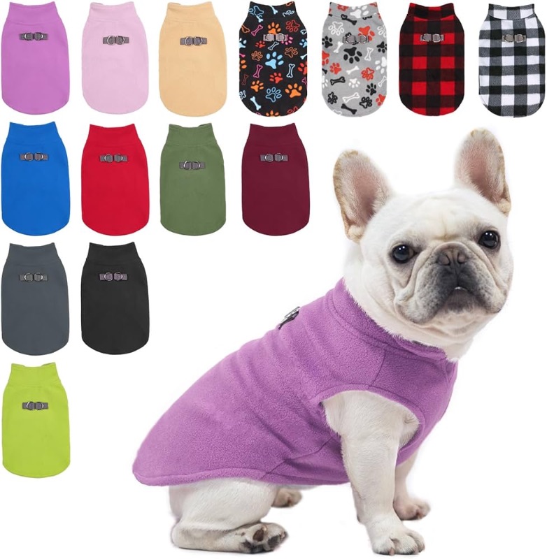 Photo 1 of BEAUTYZOO Dog Fleece Vest Sweater Winter Jacket for Small and Medium Dogs with D-Ring Leash Cold Weather Coat Hoodie for M Dogs Boy or Girls