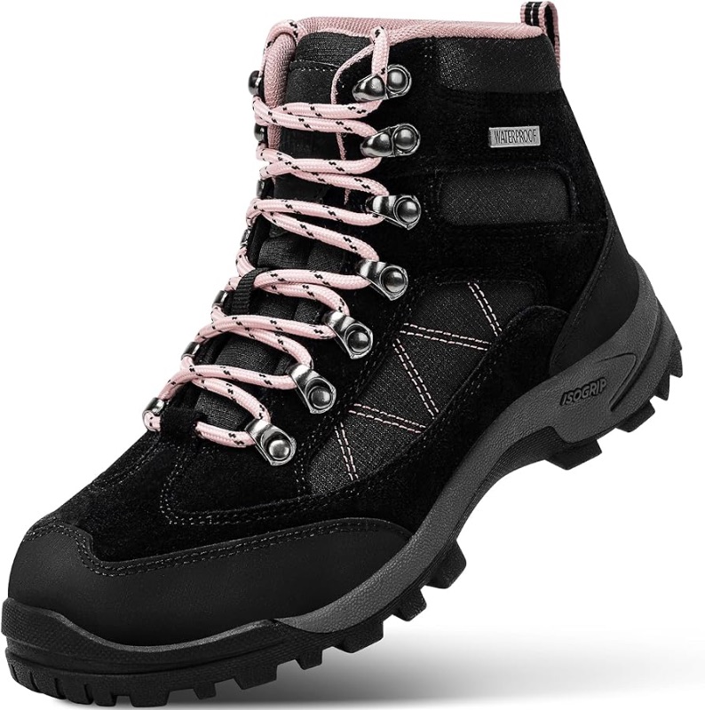 Photo 1 of @ R CORD Womens Hiking Boots Womens Hiking Shoes Waterproof Backpacking Boots Breathable Non-slip Durable Hiking Boots for Outdoors