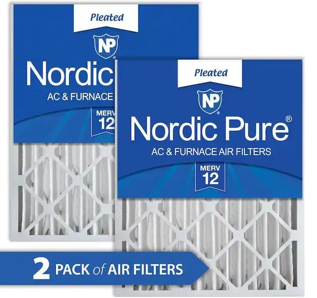 Photo 1 of 20 in. x 24 in. x 4 in. Allergen Pleated MERV 12 Air Filter (2-Pack)
