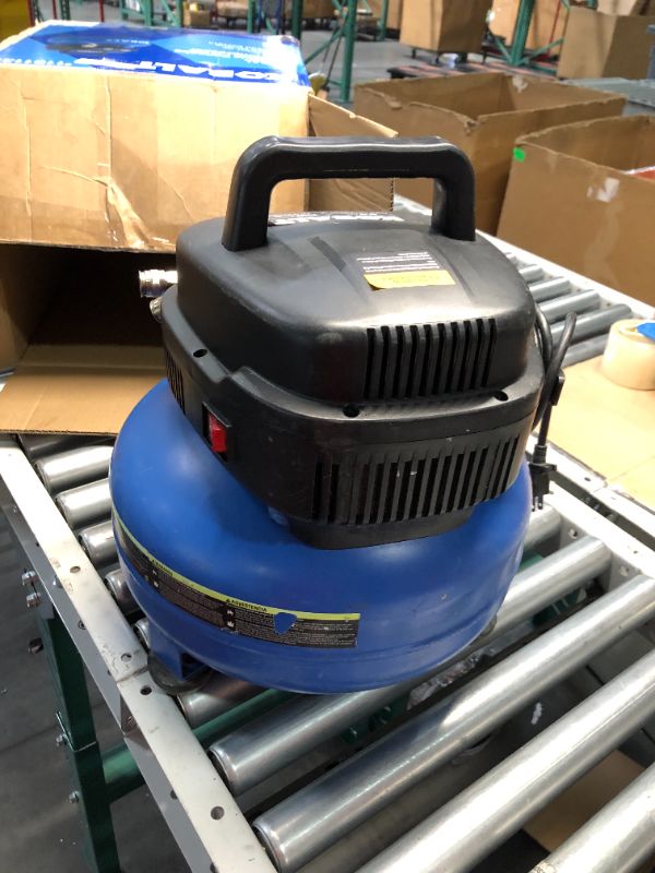 Photo 1 of ***USED - DOESN'T TURN ON - SEE COMMENTS***
Kobalt 6-Gallon Portable Electric 150 PSI Pancake Air Compressor