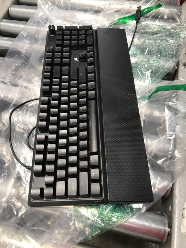 Photo 3 of CORSAIR K70 CORE RGB Mechanical Gaming Keyboard with Palmrest - Pre-lubricated Corsair MLX Red Linear Keyswitches - Sound Dampening - Media Control Dial - iCUE Compatible - QWERTY NA Layout - Black
