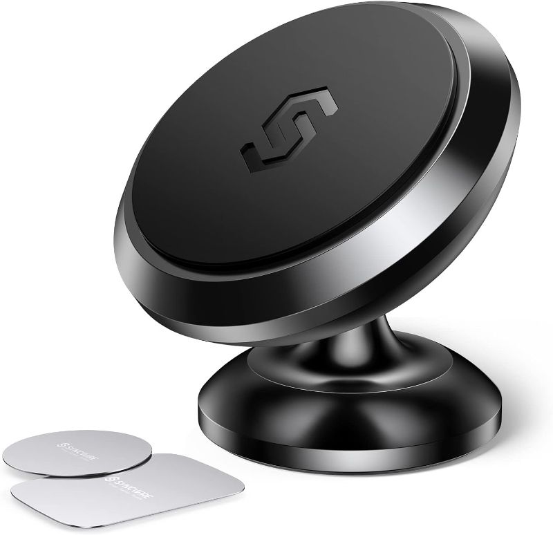 Photo 1 of Syncwire Magnetic Car Phone Holder for Dashboard, Cell Phone Car Kits, 360° Adjustable Magnet Cell Phone Mount Compatible with iPhone, Samsung, LG, GPS, Mini Tablet and More