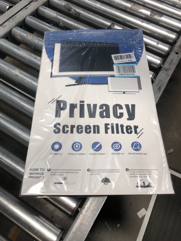 Photo 2 of [2 Pack] 21.5 Inch Computer Privacy Screen for 16:9 Aspect Ratio Widescreen Monitor, Eye Protection Anti Glare Blue Light Computer Monitor Privacy Filter, Removable Anti-Scratch 21in Protector [2 Pack] 21.5'' Privacy Screen (16:9)