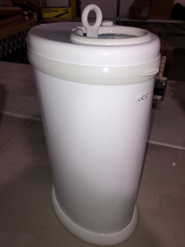 Photo 3 of (READ FULL POST) Ubbi Steel Diaper Pail, Odor Locking, No Special Bag Required, Award-Winning, Registry Must-Have, White
