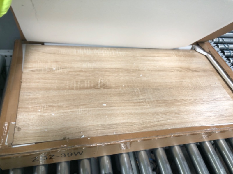 Photo 1 of Folding Desk 40 inch Writing Gaming Computer Camping Table, No Assembly Required Home Office Desk, Beige 40 Inch Beige