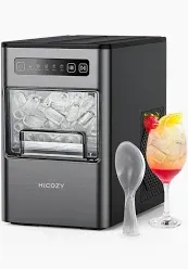 Photo 1 of ***USED - LIKELY MISSING PARTS - UNABLE TO VERIFY FUNCTIONALITY***
HiCOZY Countertop Ice Maker, Ice in 6 Mins, 24 lbs/Day, Portable & Compact Gift with Self-Cleaning, for Apartment/Cabinet/Kitchen/Office/Camping/RV, Great Gift for Christmas/New Year/Thank