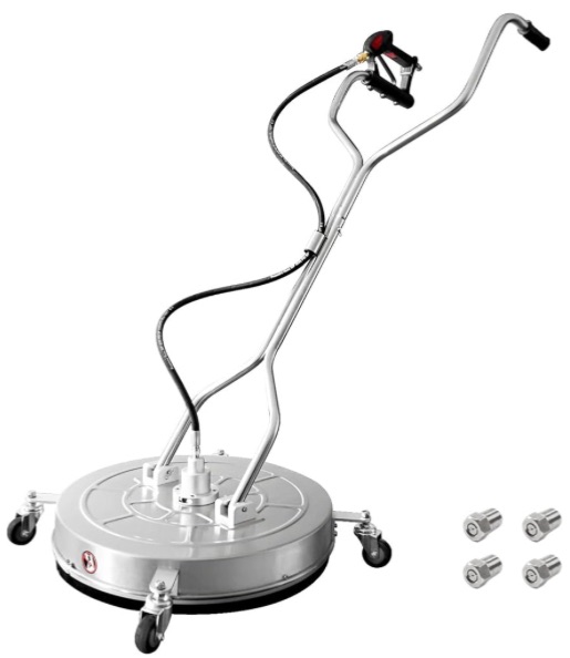 Photo 1 of 24" Pressure Washer Surface Cleaner with 4 Wheels,Dual Handle,Stainless Steel 