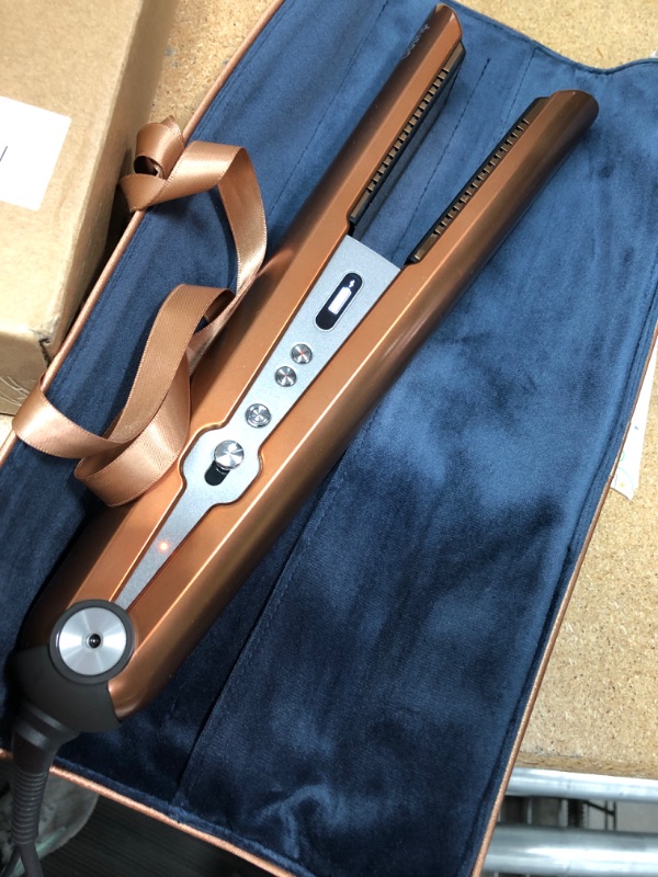 Photo 1 of Dyson Hair Straightener Nickel/ Copper 4 Piece Set