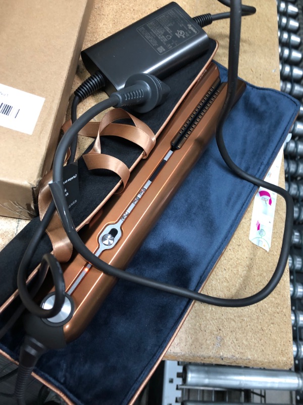 Photo 1 of Dyson Hair Straightener Nickel/ Copper 4 Piece Set