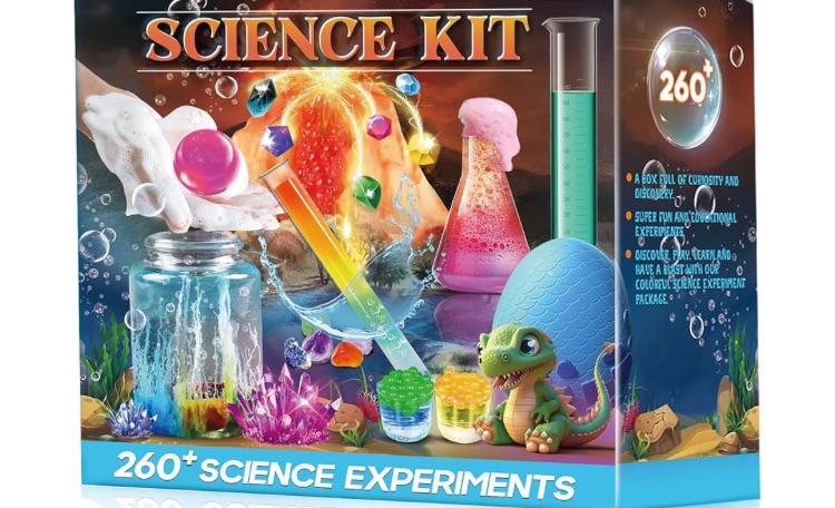 Photo 1 of 260+ Science Experiments - Over 120 pcs Science Kits for Kids Age 5-7-9-12, Boys Girls Pre School Chemistry Set & STEM Learning Educational Toys, Birthday Gifts Christmas Stocking Stuffers for Kids