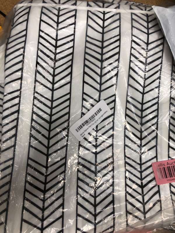 Photo 1 of 22X4" HERRINGBONE WHITE PATIO CUSHION COVER